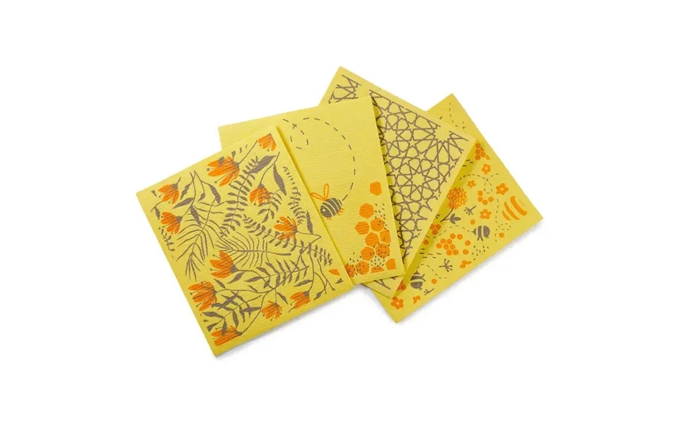 Jumbo Compostable Sponge Cleaning Cloths Color Yellow