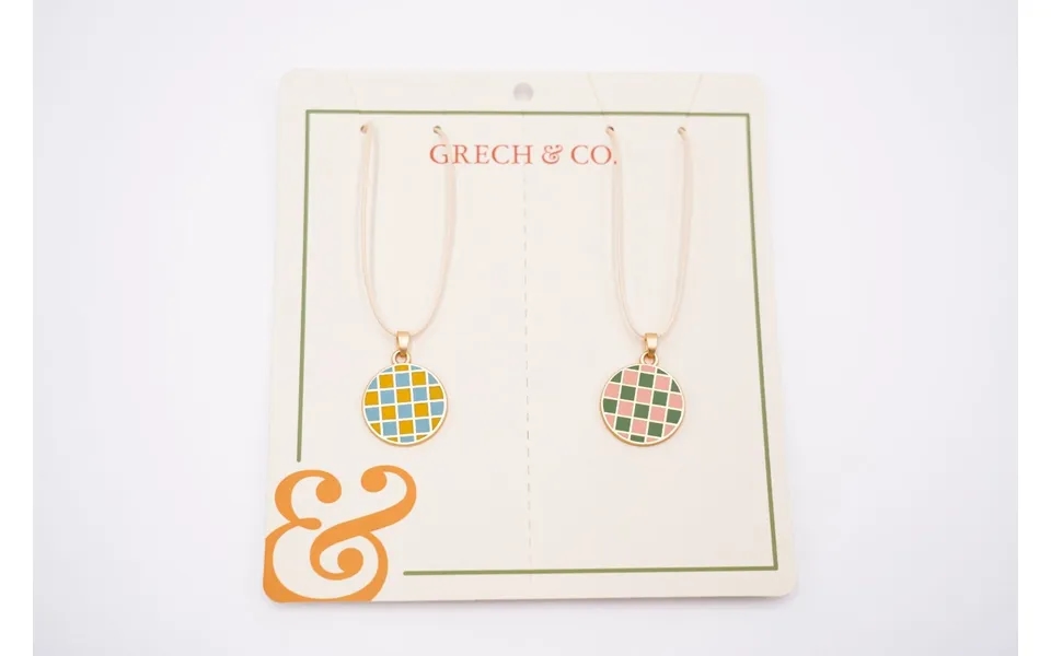 Kid's Friendship Necklace - Check