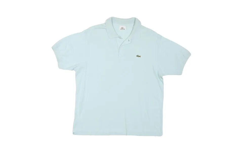 Lacoste Womens Blue Short Sleeve Plain M Cotton Blend Polo Shirt Crocodile Logo