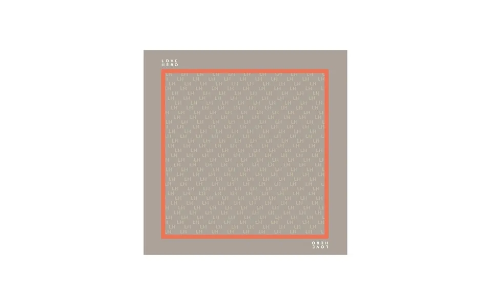 Lh Logo Scarf In Beige & Orange - Large