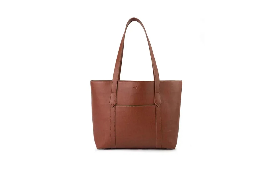 Maddox Tote Bag In Rust & Emerald