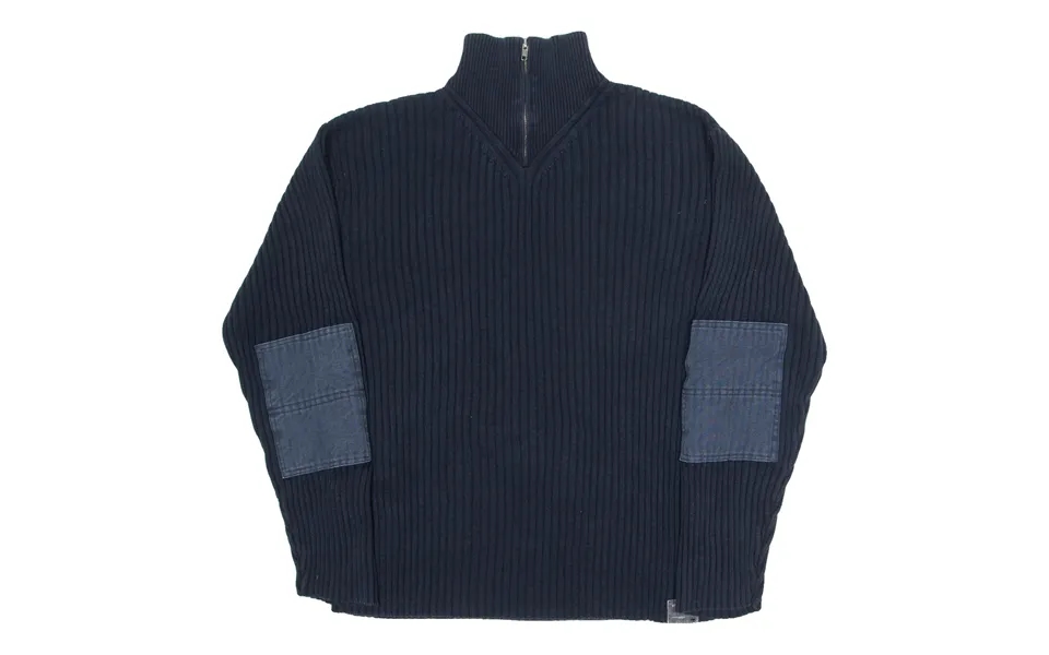 Nautica Mens Jumper Blue 1 4 Zip Tight Knit 2xl