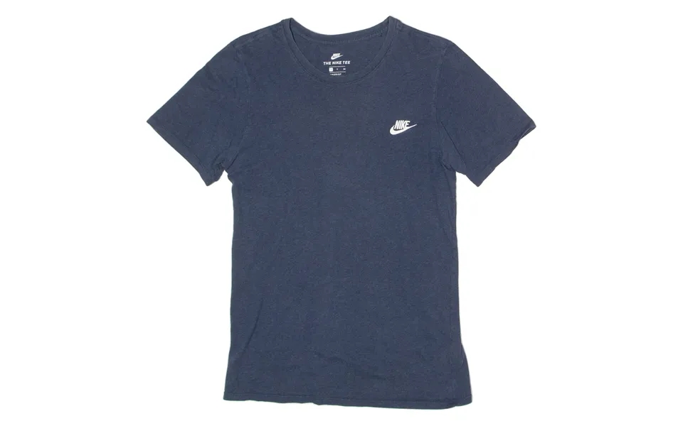 Nike Athletic Cut Mens T-shirt Blue Crew Neck S