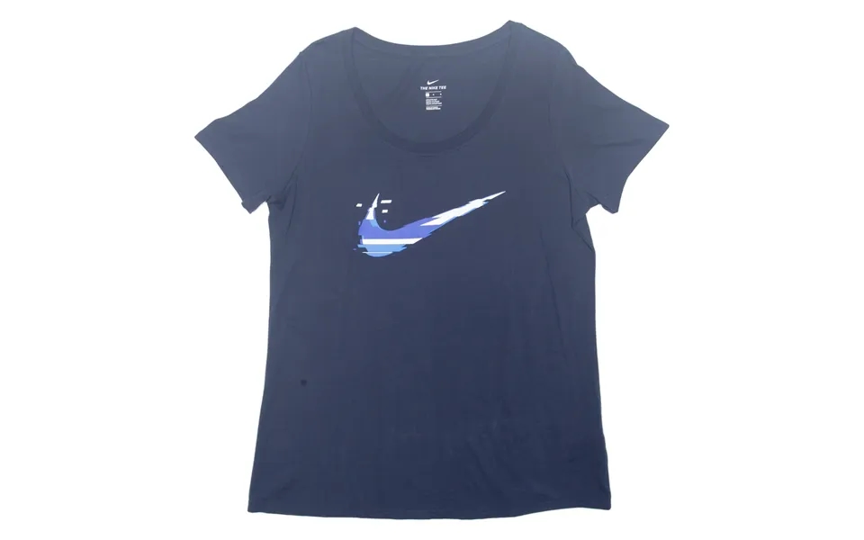 Nike Athletic Cut Womens T-shirt Blue L