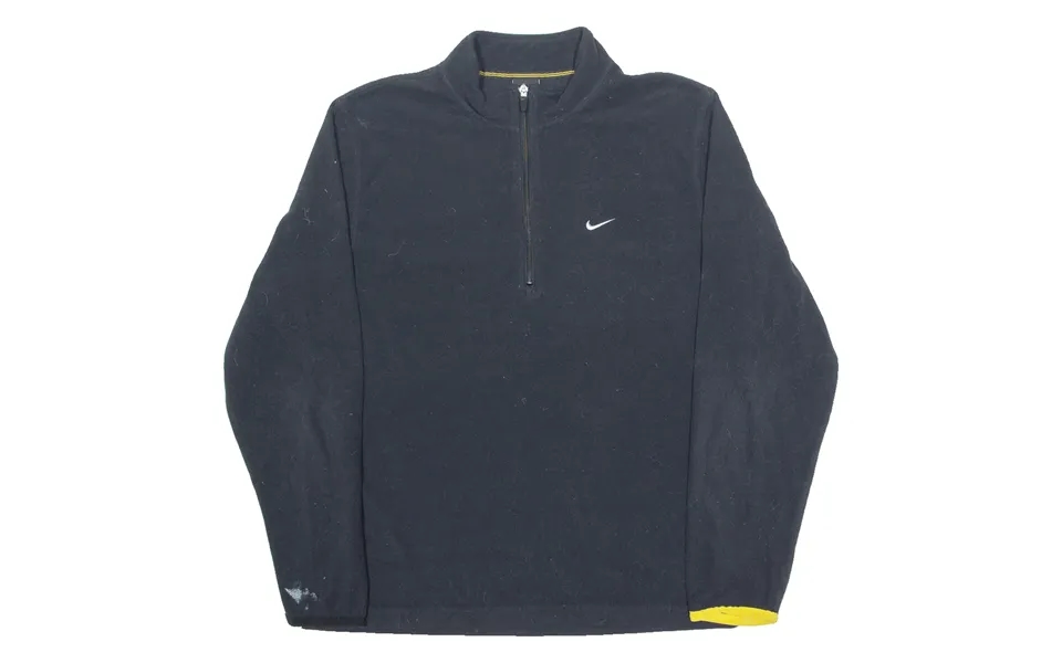 Nike Mens Fleece Black 1 4 Zip Tight Knit L