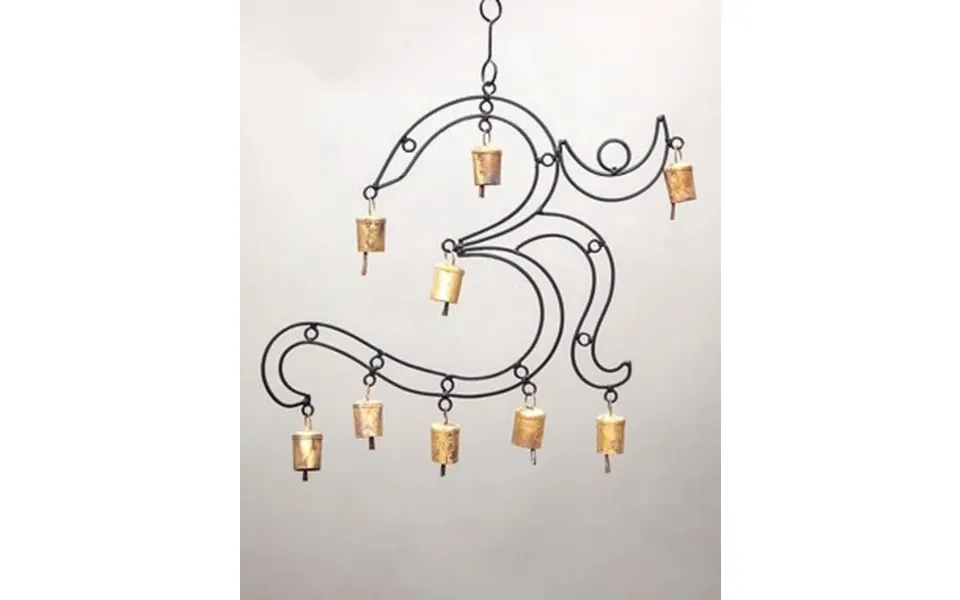 Om Brass Chime With 9 Brass Bells