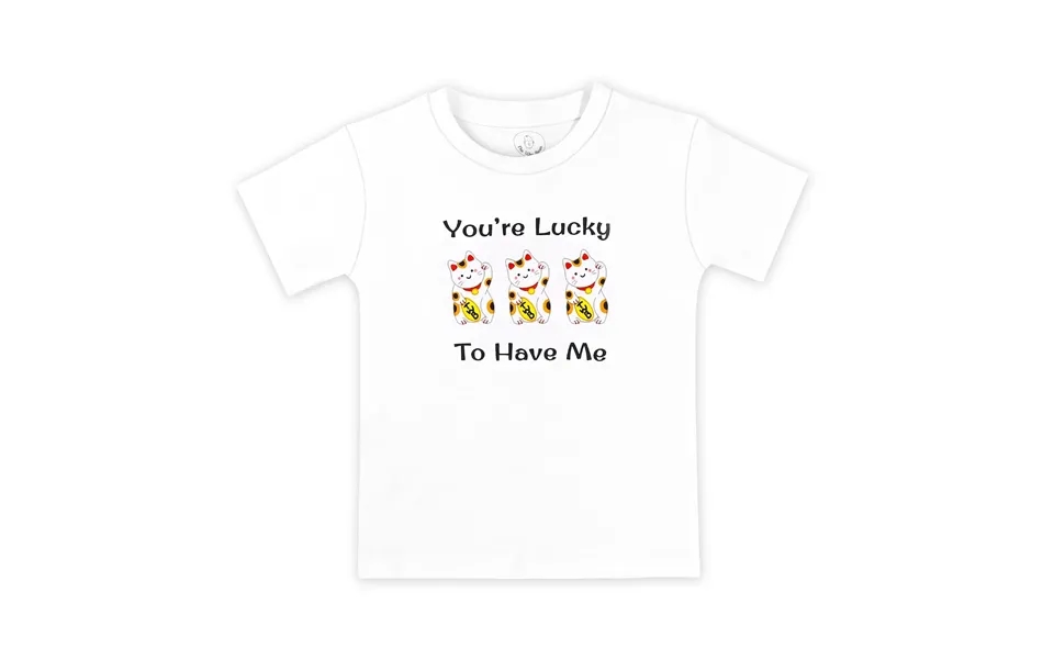 Organic Cotton Toddler Kid’s T-shirt - Lucky Cat Maneki Neko Size 3