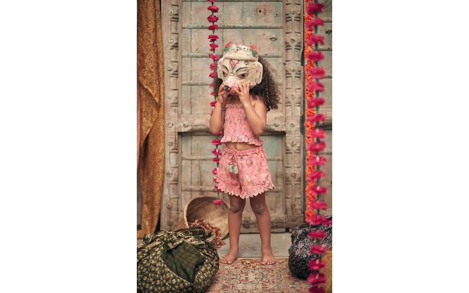 Pink Girl's Shorts - Bohemian Strawberry Size 5 Years