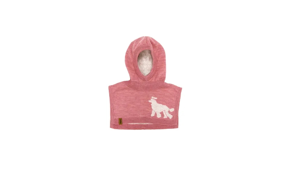 Pink Merino Wool Kids Balalava Size 6-12 Years