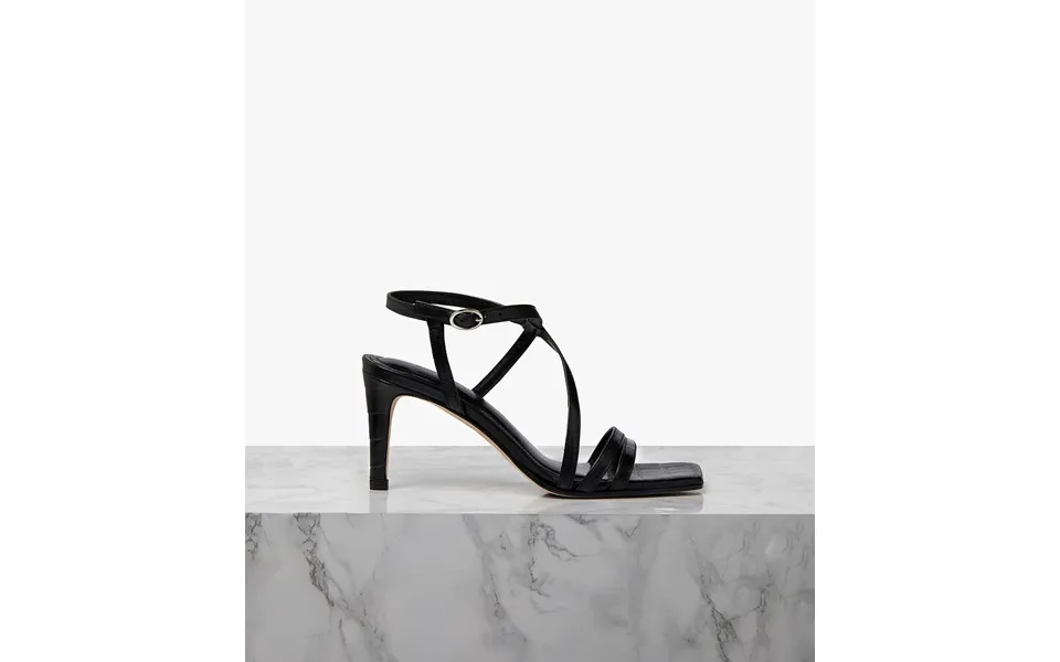 Poise Black Croc Uk Size 7 Width Regular