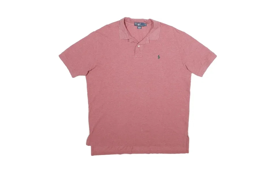 Polo Ralph Lauren Mens Red Short Sleeve Plain Xl Cotton Polo Shirt Classic