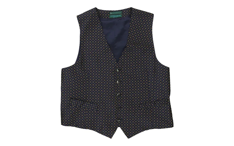 Prochownick Waistcoat - Medium Navy Viscose Blend