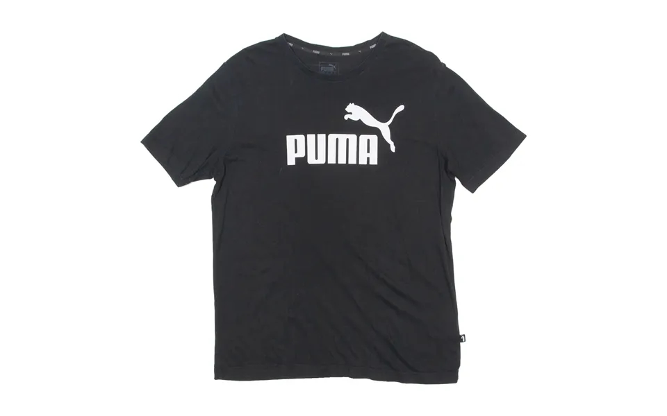 Puma Mens T-shirt Black Crew Neck M