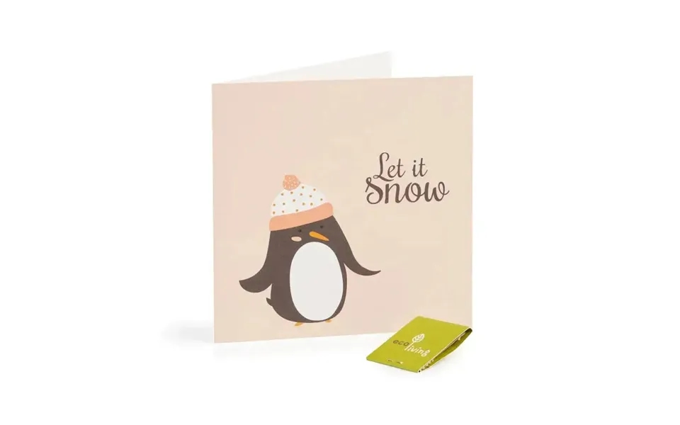 Recycled Christmas Cards - Cute Animal Cards Fsc 100% Style Penguin