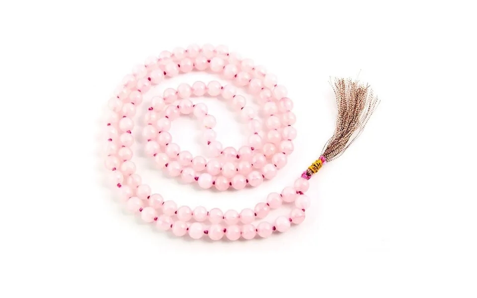 Rose Quartz Mala 108 Handcrafted 8mm Beads