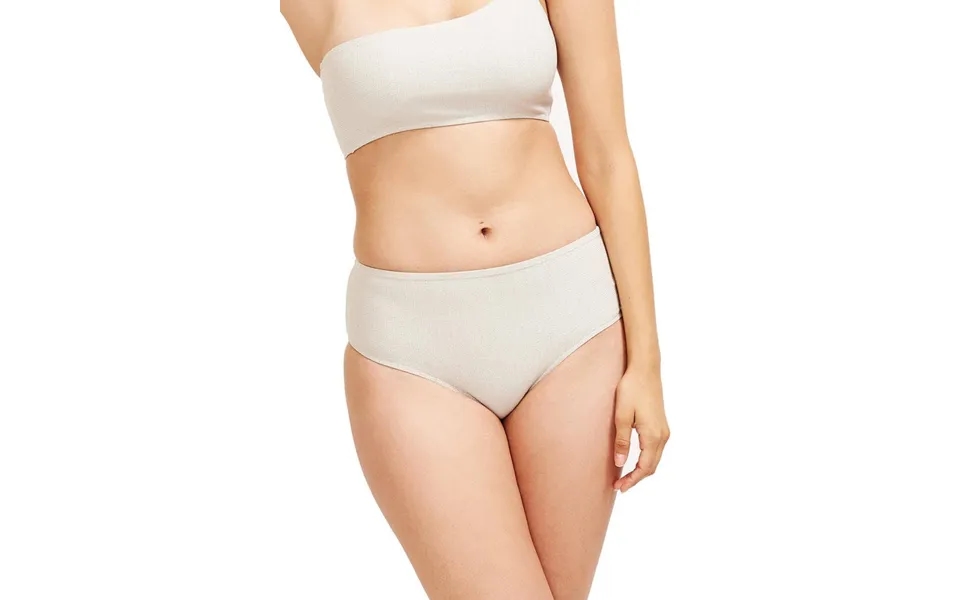 Serena Mid-rise Bikini Bottom Platinum Texture Fabric Size Small