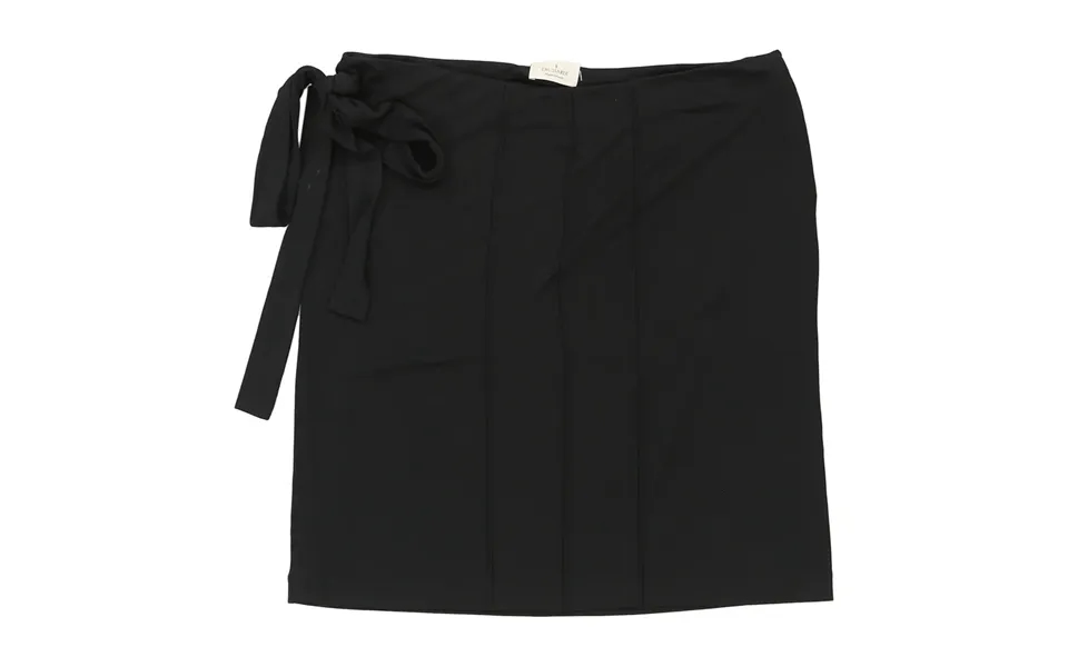 Trussardi Mini Skirt - 36w Uk 16 Black Cotton