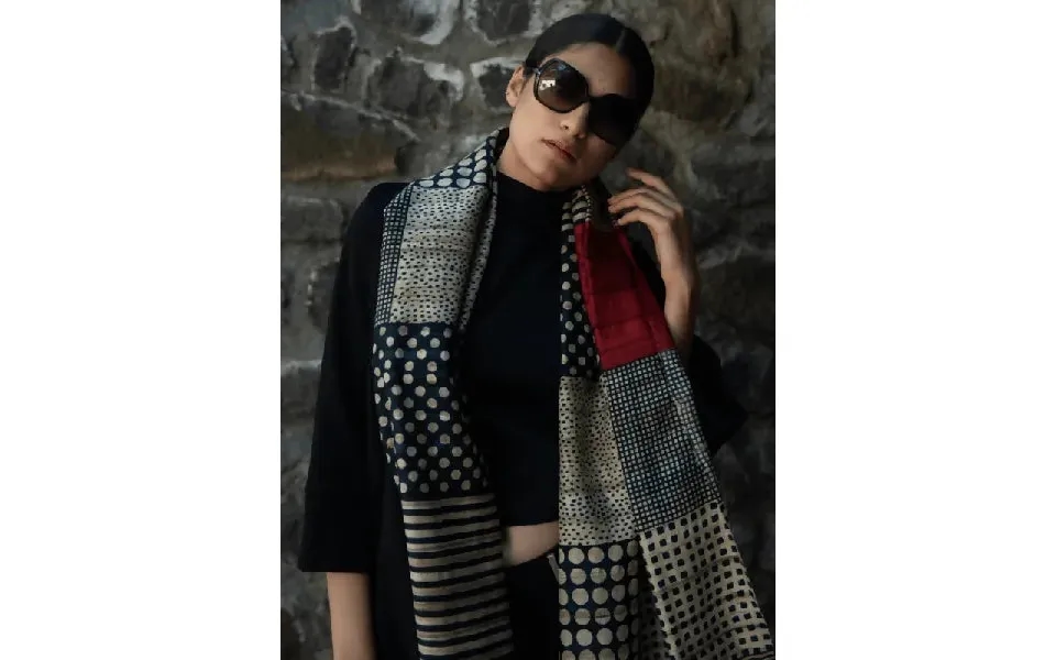 Tussar Silk Scarf Dia