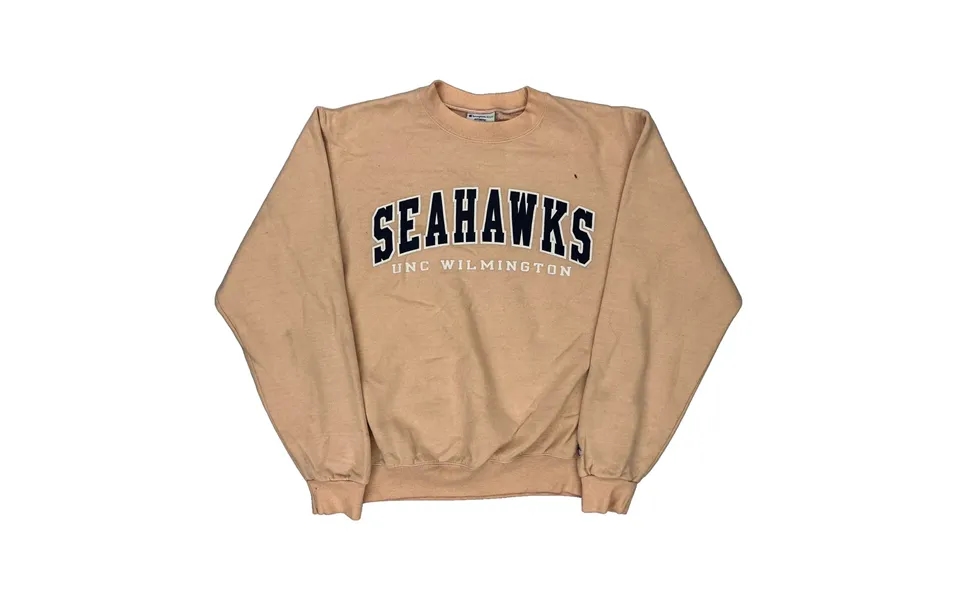 Unc Wilmington Seahawks Champion College Sweatshirt - Small Beige Cotton
