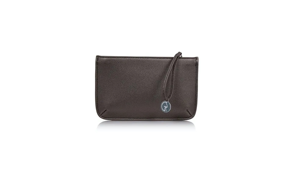 Vegan Leather Multi-function Clutch In Metallic