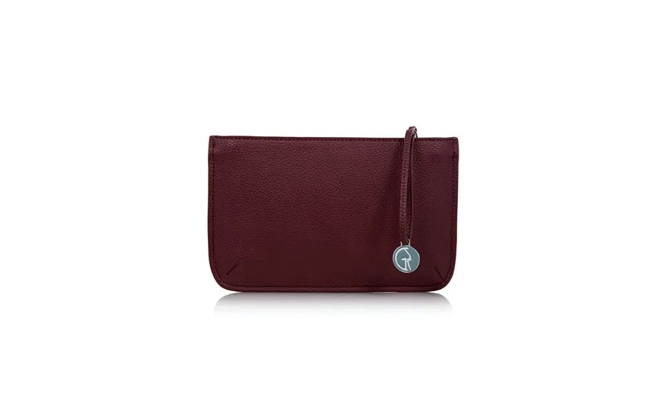 Vegan Leather Multi-function Clutch In Red