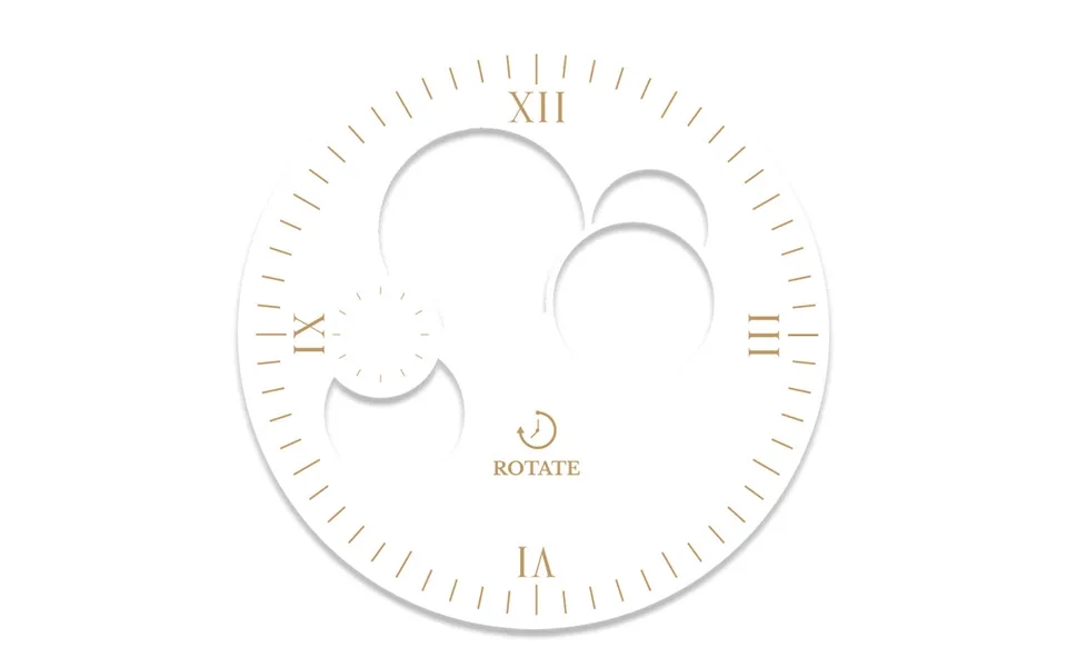 White & Gold Skeleton Dial