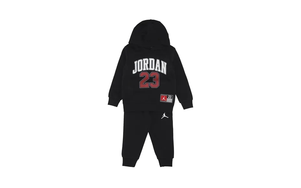 Complete Tracksuit Child Jersey Pack Po Set Black