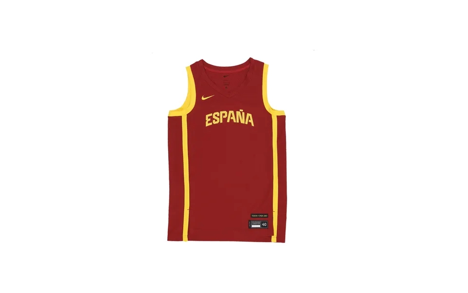Men's Basketball Tank Top Limited Road Basketball Jersey Team Spain Team Crimson Tour Yellow