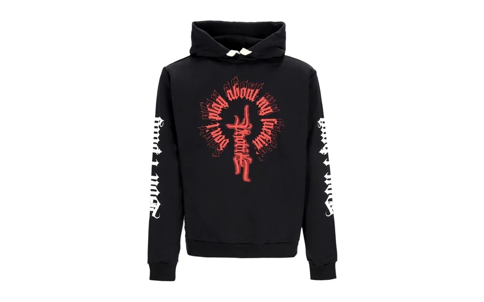 Men's Lightweight Hooded Sweatshirt Phobia Print Hoodie X Emis Killa Black