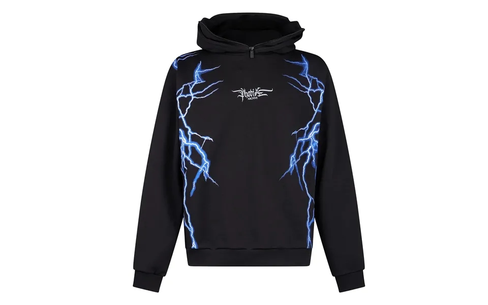 New Lightning Balaclava Hoodie Men's Lightweight Hoodie Black Blue