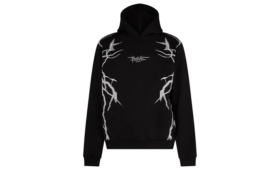 New Lightning Balaclava Hoodie Men's Lightweight Hoodie Black Grey