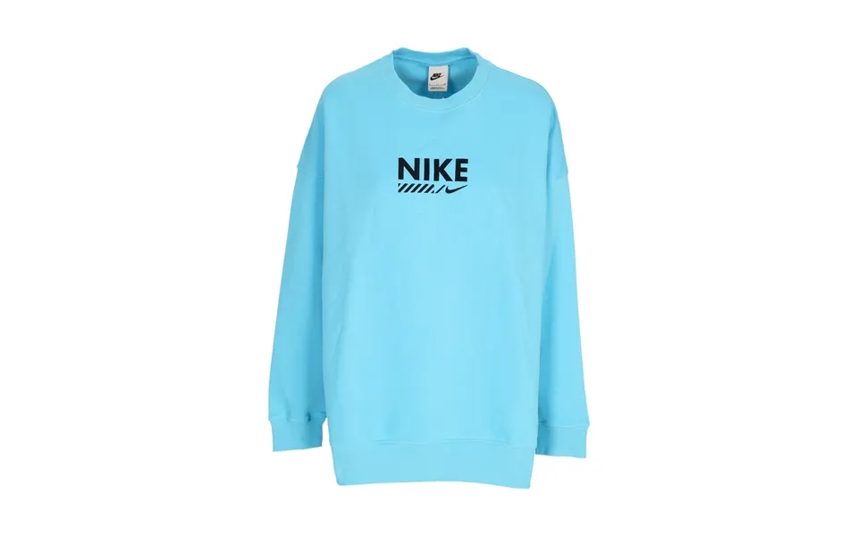 W Sportswear Fleece Oversized Gls Crewneck Baltic Blue Women's Crewneck Sweatshirt