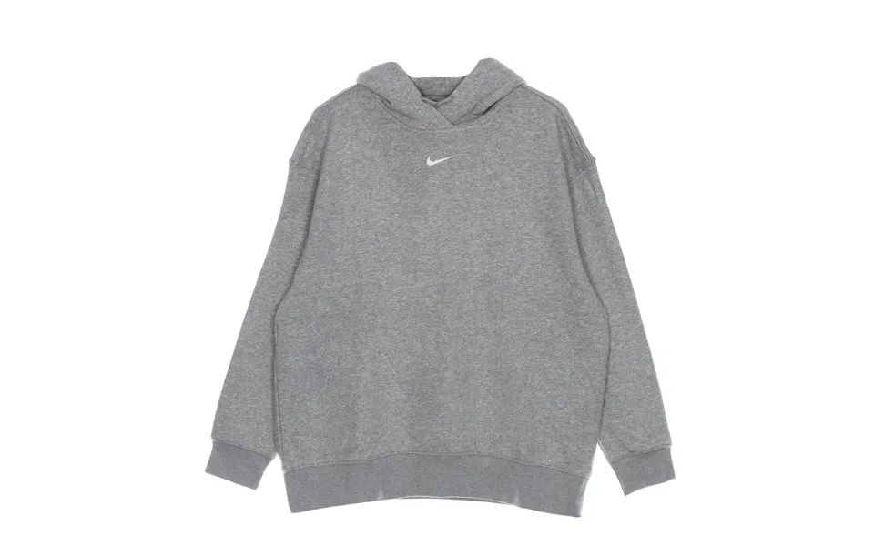 Women's Essential Collection Fleece Hoodie Dk Gray Heather Base Grey White