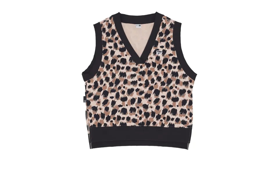 Women's Sleeveless Pullover Downtown All Over Print Vest Granola All Over Print