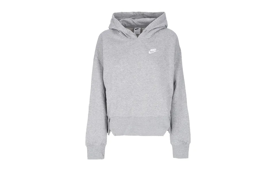 Women's Sportswear Club Fleece Oversized Hoodie Ssnl Dk Gray Heather White