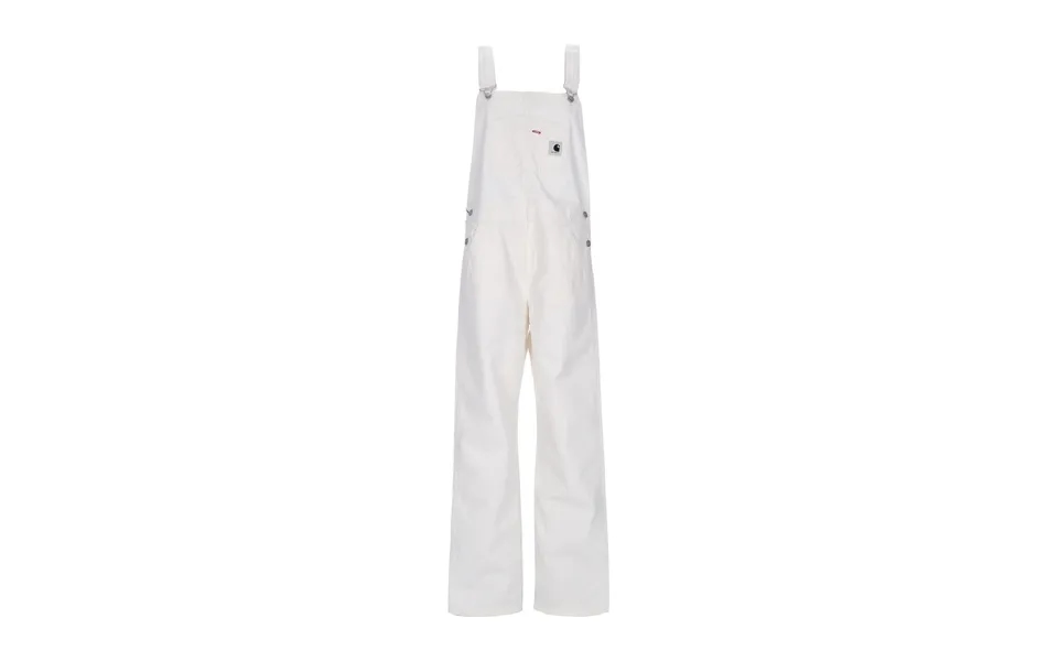 Women's W Bib Overall Straight Wax Heavy Stone Wash Bib Overalls