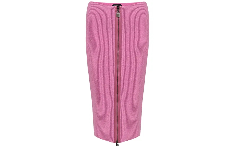 Zippered Skirt In Pink Knit Tom Ford