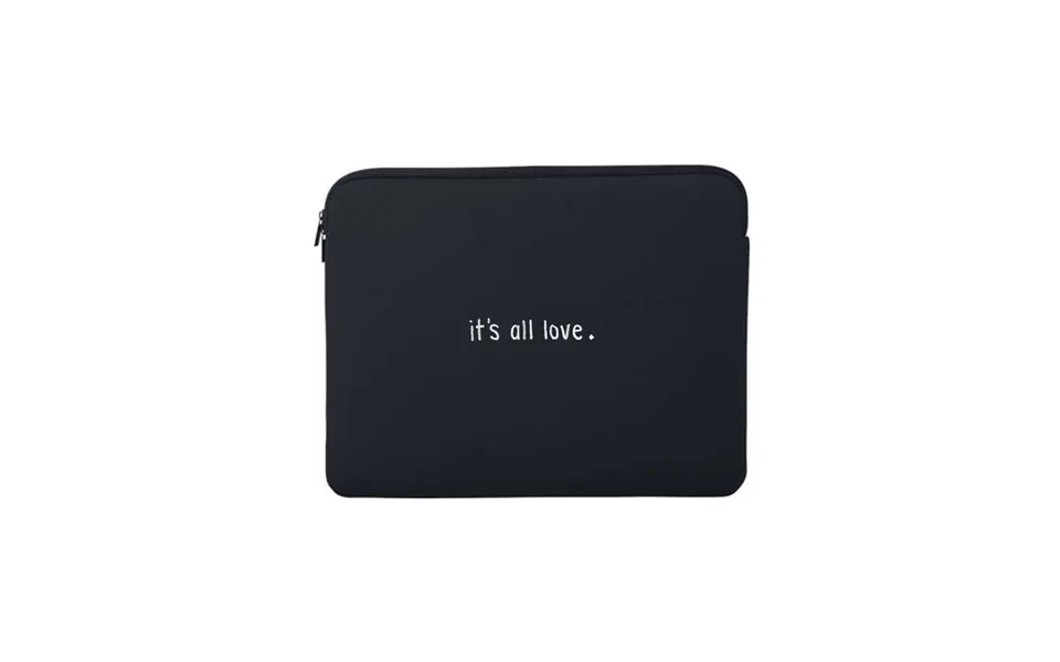 It's All Love Neoprene 15 Laptop Sleeve - Black