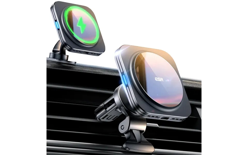 15w Magnetic Wireless Car Charger Halolock - Black