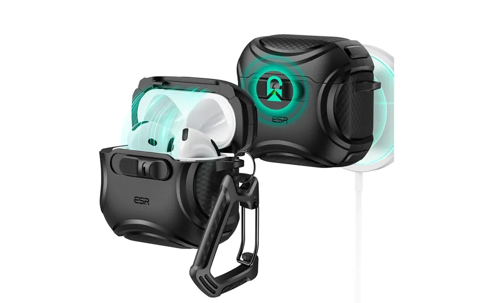 Airpods 4 Cyber Flicklock Case Halolock - Black