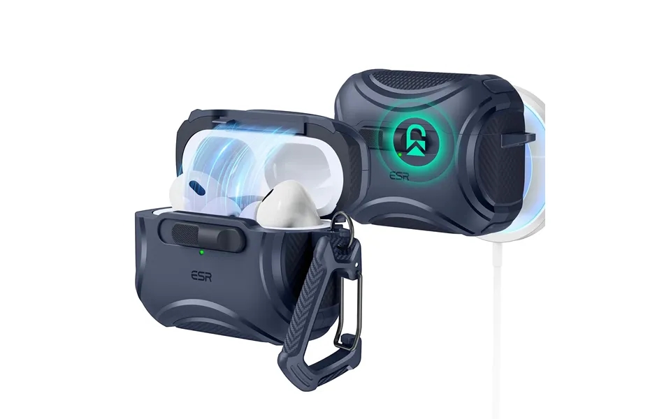 Airpods Pro 2023 2022 2019 Cyber Flicklock Case Halolock - Dark Blue