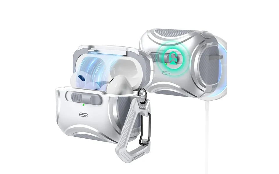 Airpods Pro 2023 2022 2019 Cyber Flicklock Case Halolock - Silver