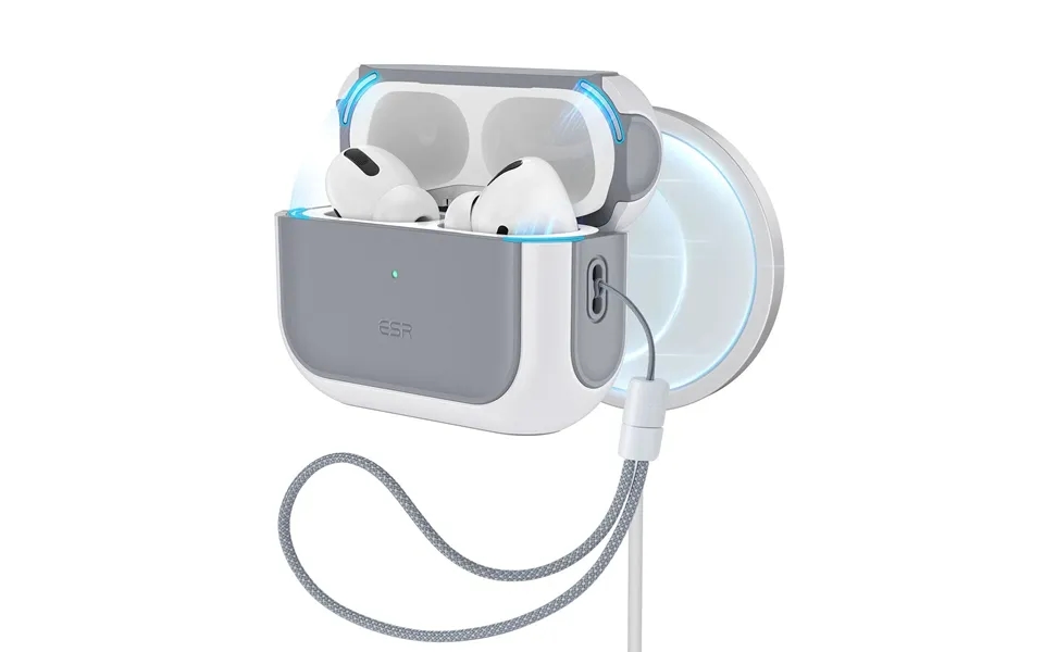 Airpods Pro 2023 2022 2019 Orbit Hybrid Case Halolock - White