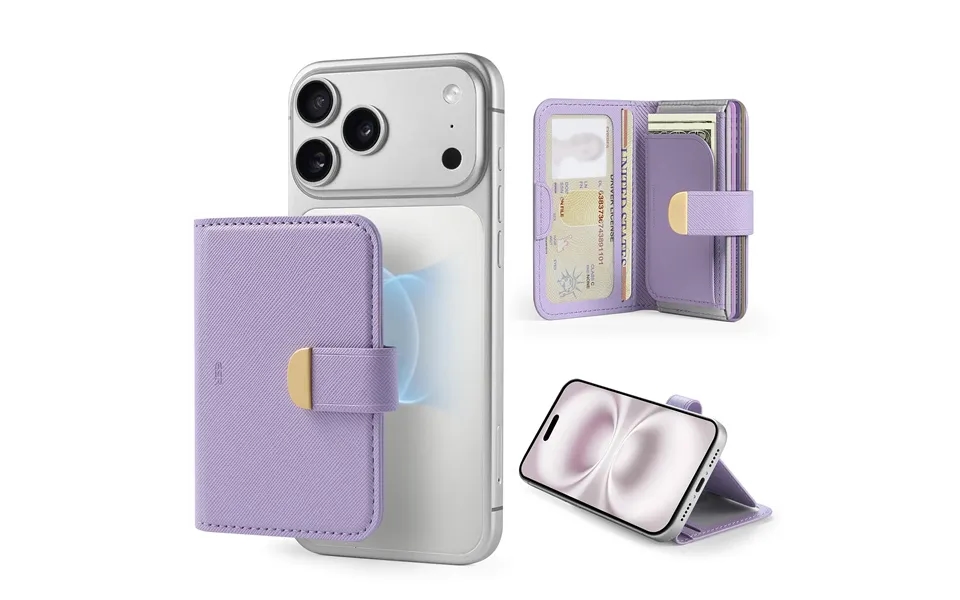 Aura Clutch Magnetic Wallet - Lavender