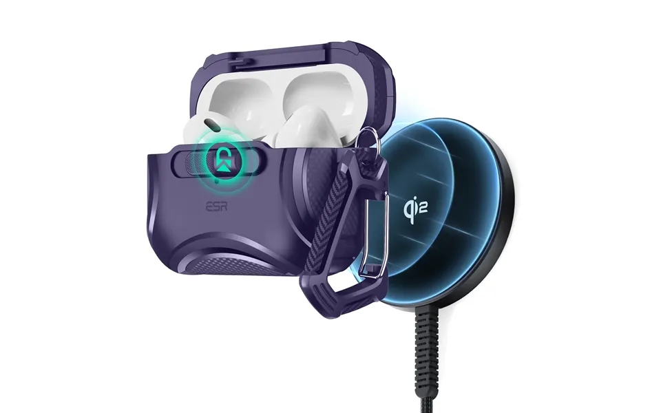 Cyber Flicklock Snap-and-charge Bundle For Airpods Pro 2023 2022 2019 - Purple