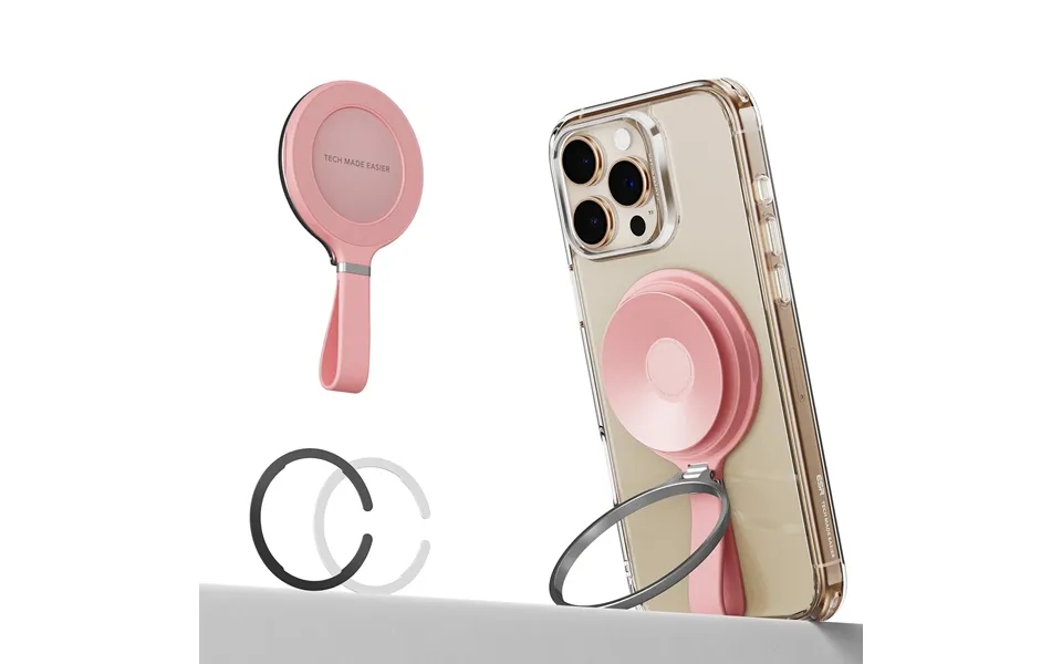 Esr Halolock Suction Phone Mount Ring Stand - Pink