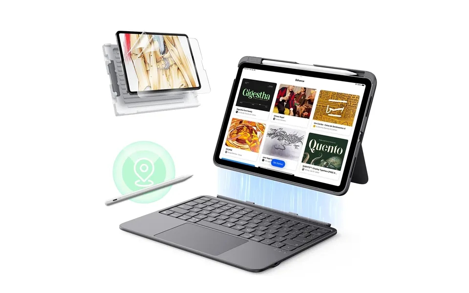 Ipad 10th Gen Flex Keyboard Case Detachable Transformation Bundle - Us Layout-dark Gray