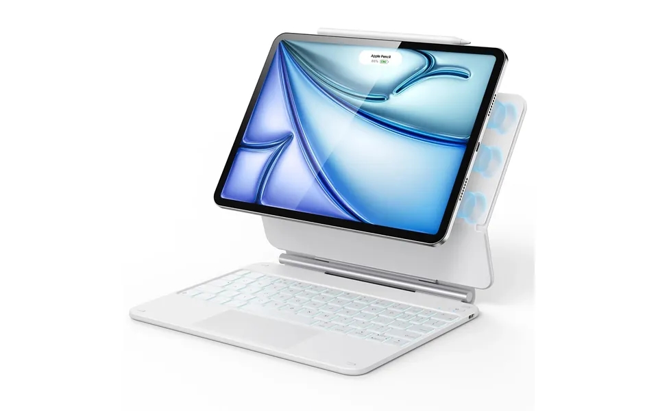 Ipad Air 11 M4 2026 Rebound Magnetic Keyboard Case - Us Layout-white