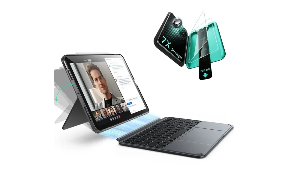 Ipad Air 11 M4 2026 Shift Keyboard Case Detachable Protection Bundle -us Layout-dark Gray - Us Layout-dark Gray