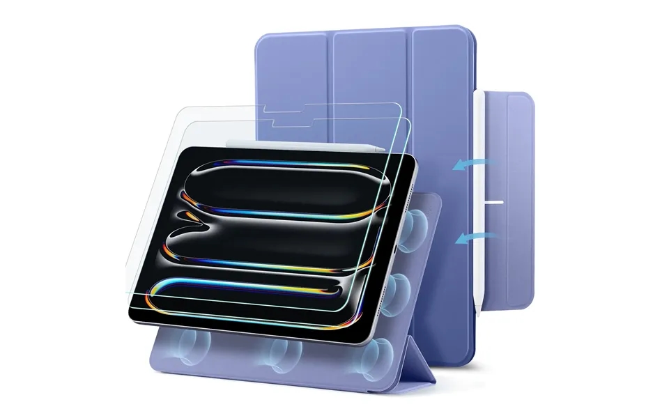 Ipad Pro 11 2024 Rebound Magnetic Protection Bundle - Lavender